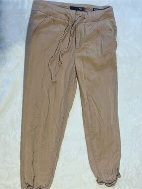 Max Studio Tan Drawstring Jogger Pants